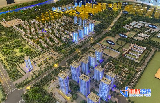  资料图：售楼部沙盘。中新经纬 薛宇飞 摄